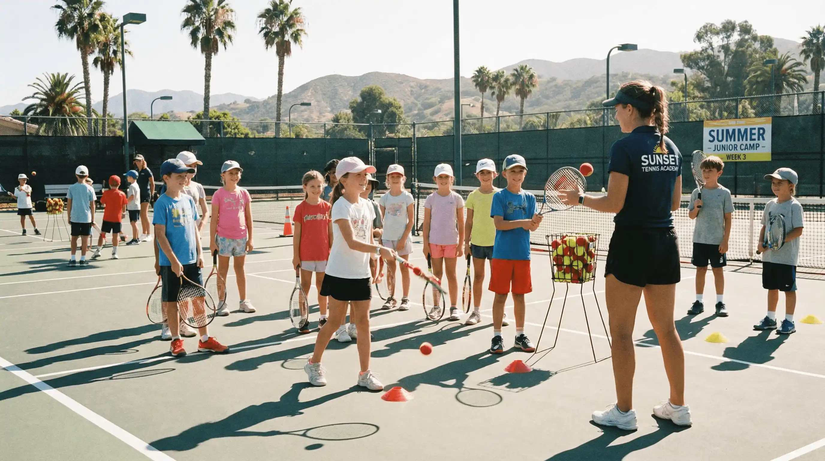 مدرب كرة قدم يقوم بتدريب مجموعة من اللاعبين الناشئين على تقنيات المراوغة