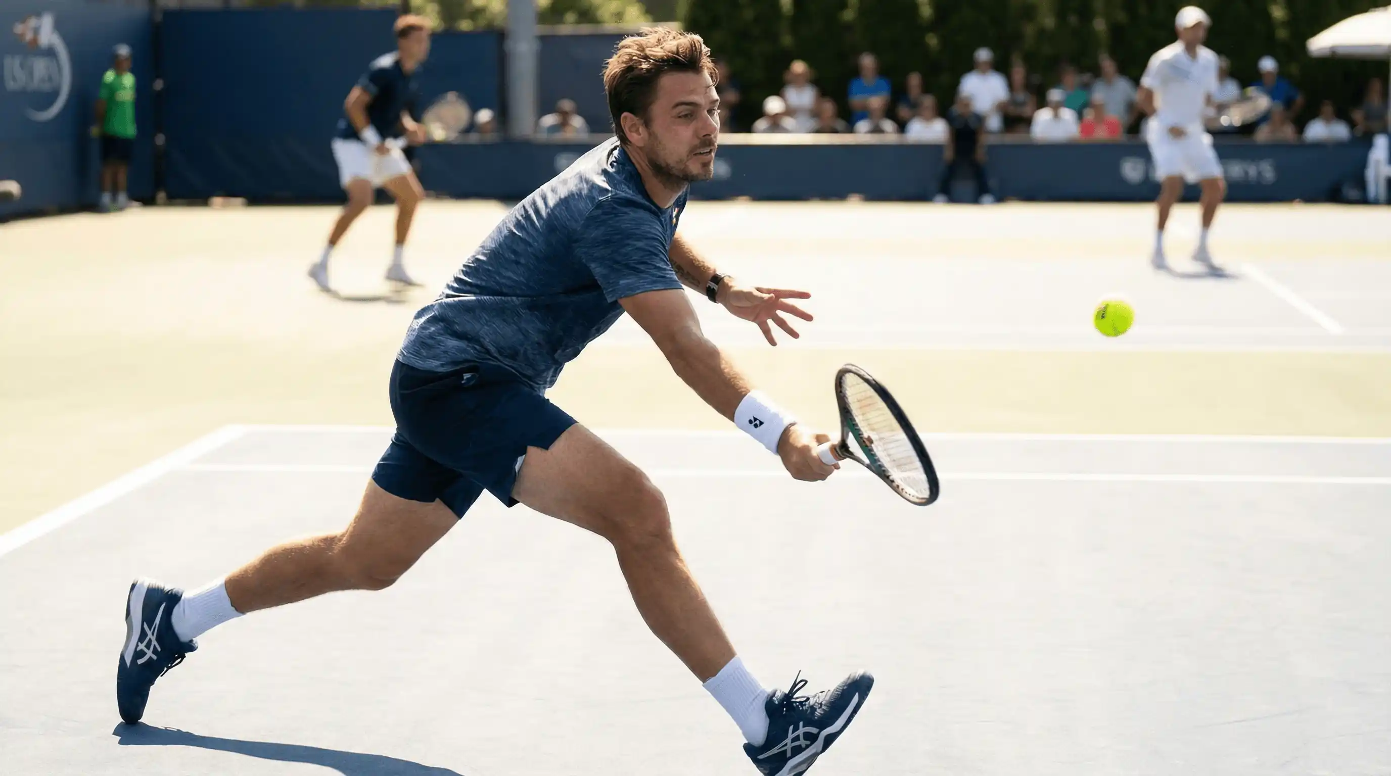 صورة توضيحية لتمارين القوة والتحمل في التنس